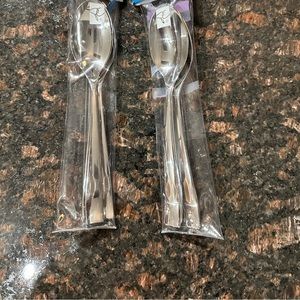 BNWT 2 sets of 3 tablespoons. Last pic just to show size comparison.